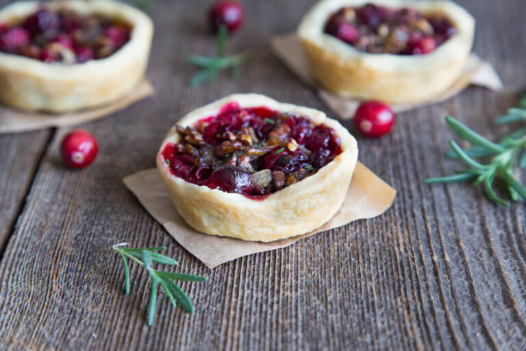 Cranberry Onion Tarts