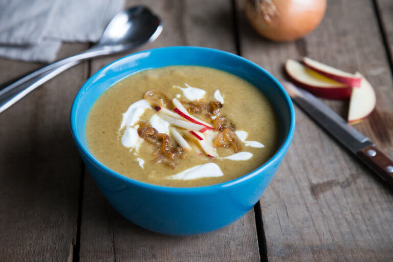 Warm Up with Curried Onion Apple Soup
