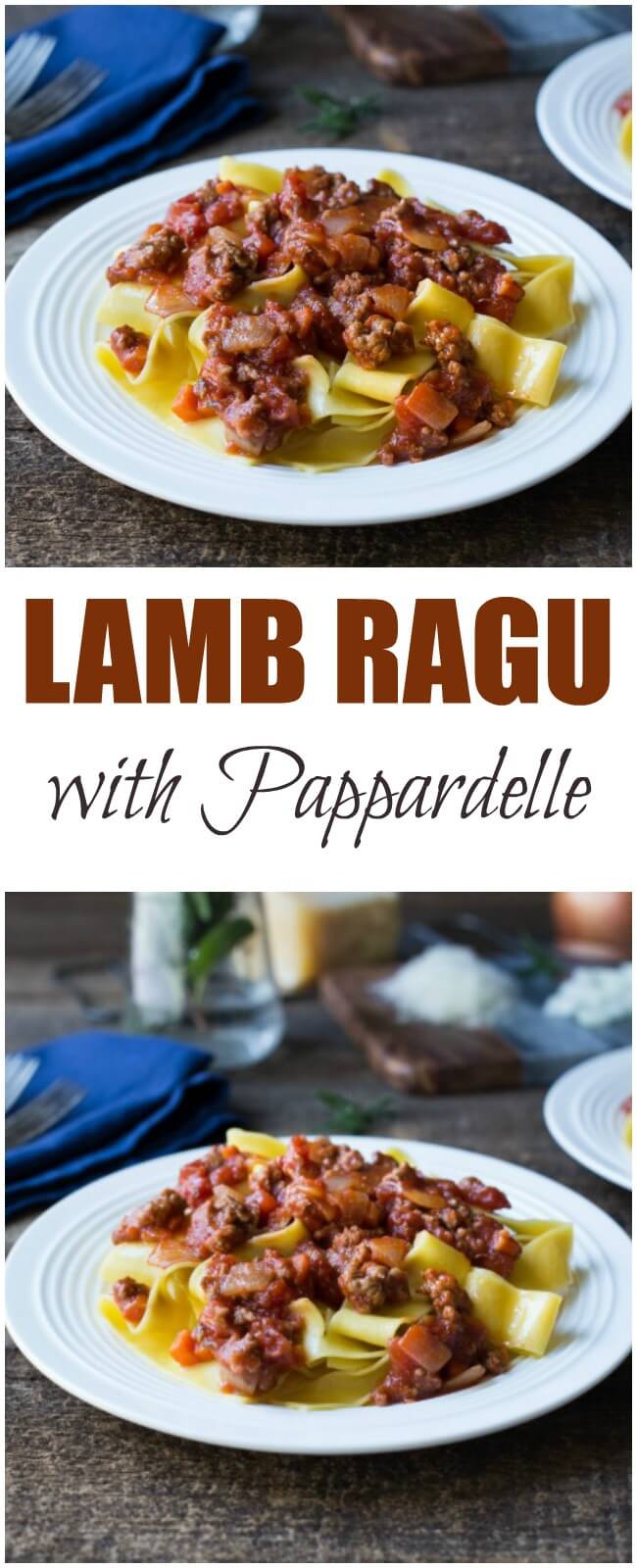 Looking for a fabulous comfort food or savory meal this delicious and easy Lamb Ragu with Pappardelle recipe will check all the boxes.