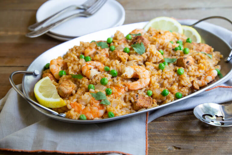 Chicken and Shrimp Paella