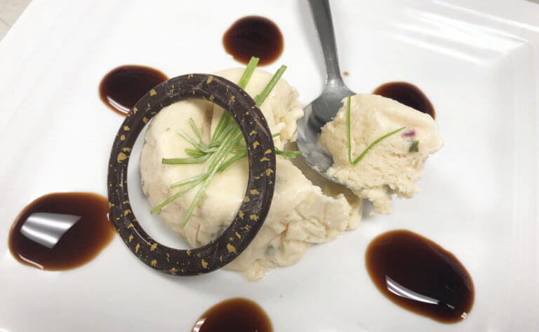 Caramelized Onion Brandy Ice Cream