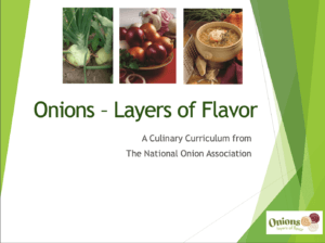 onion curriculum — Culinary Education