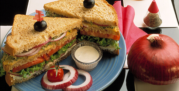 Hearty Onion-Veggie Sandwich