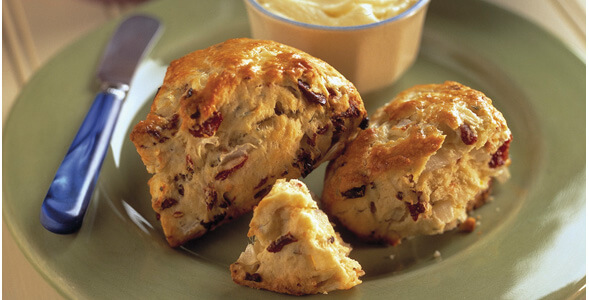 Savory Onion and Dried Cherry Scones