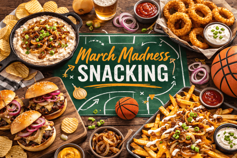 March Madness snacking photo illustration
