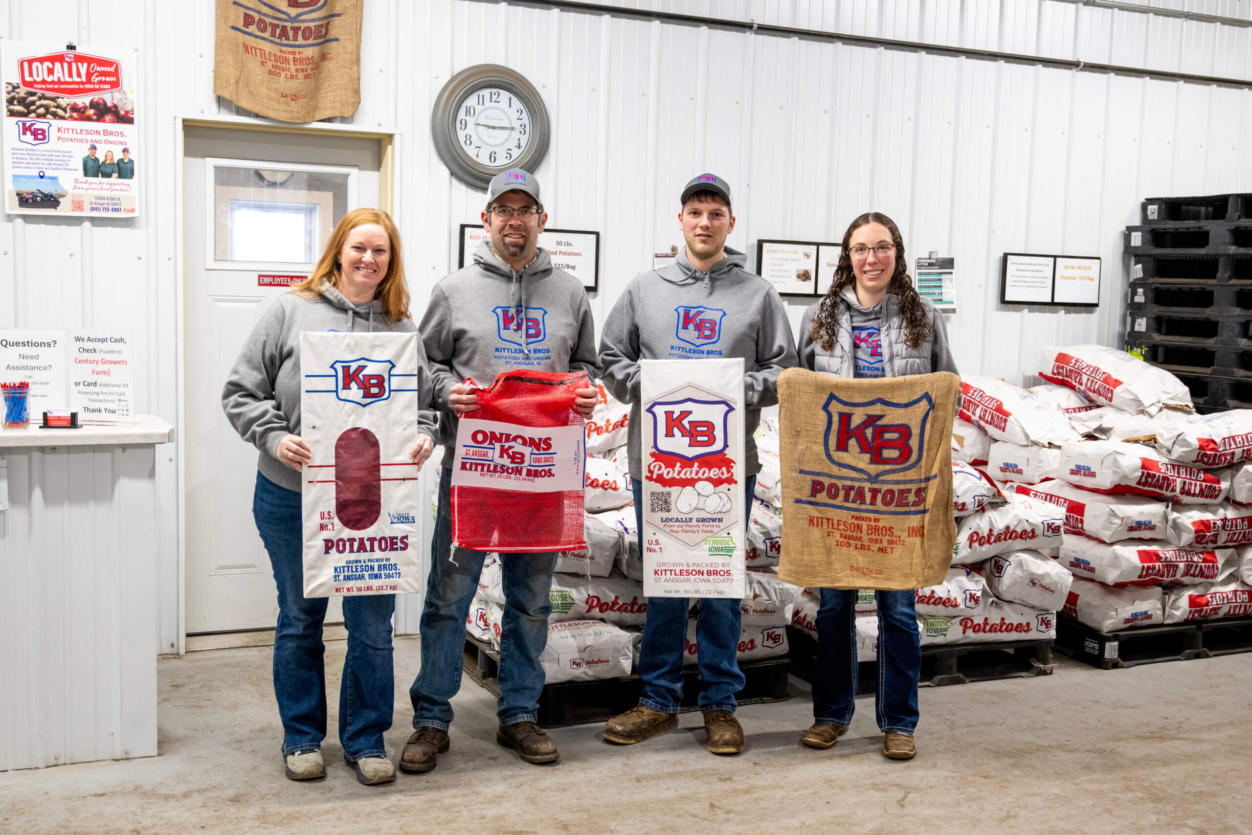 Beth and Steve Rachut, and Adam and Rosalie Koch of Kittleson Brothers in Iowa