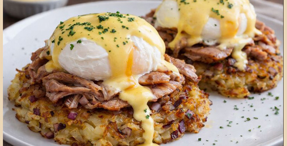 Potato Pancakes and Eggs