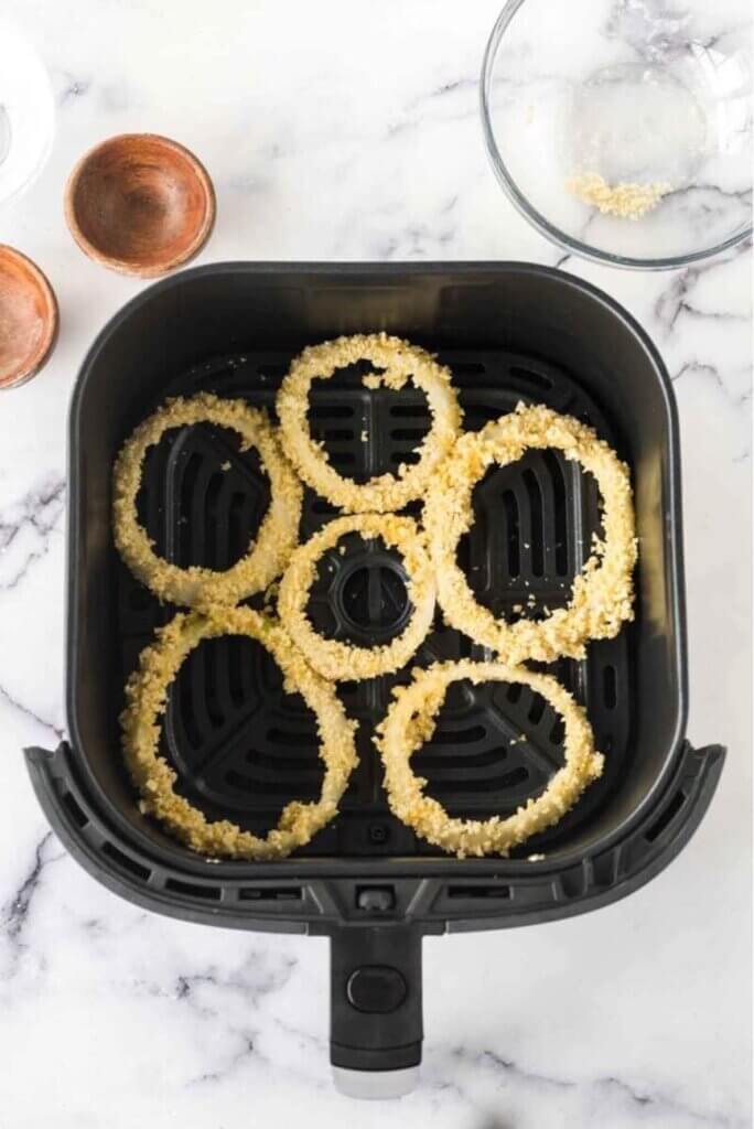 Air fryer onion rings